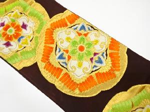 アンティーク　華紋に若松模様織り出し袋帯（材料）